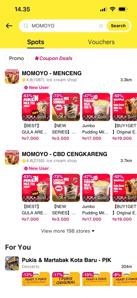 Cara Beli Voucher MOMOYO melalui QPON 3 momoyo terdekat di QPON