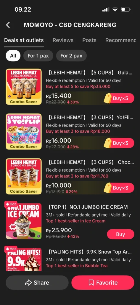 Cara Beli Voucher MOMOYO di TikTok, Banyak Promonya! 3 pilih voucher yang ingin dibeli